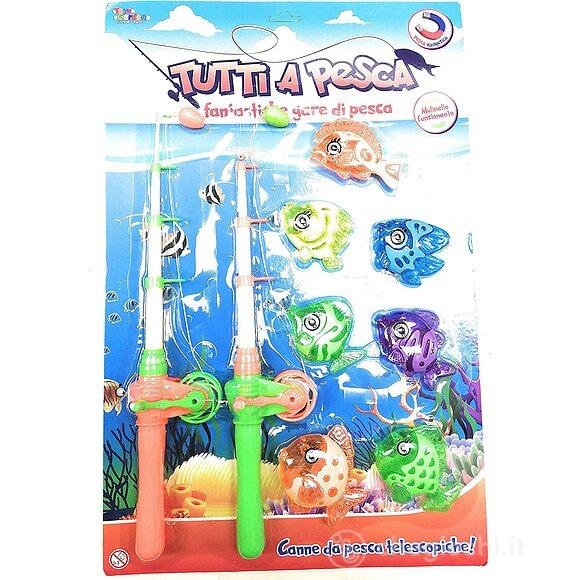 Pesca 53x34 2 Canne 6 Pesci 27148