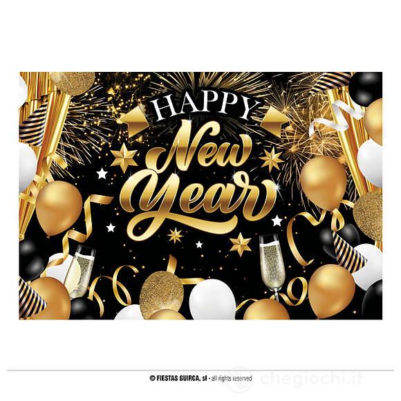 Photocall Happy New Year 220x150 Cm (31152)