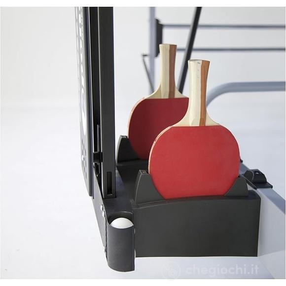 Ping Pong Challenge Indoor con ruote - piano verde - per interno