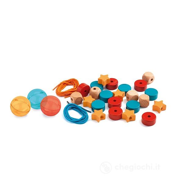 Filacolor ball Perline gioielli in legno (DJ06161)