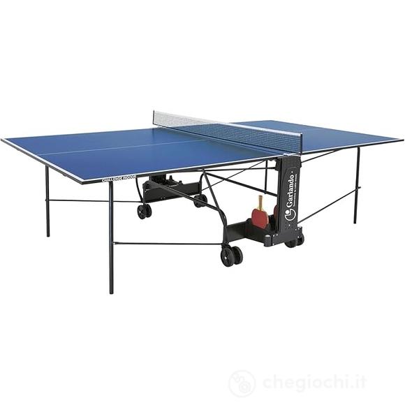 Ping Pong Challenge Indoor con ruote - piano blu - per interno
