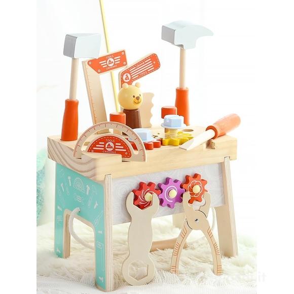 Banco e Valigetta Attrezzi Lavoro In Legno (ODG1090)