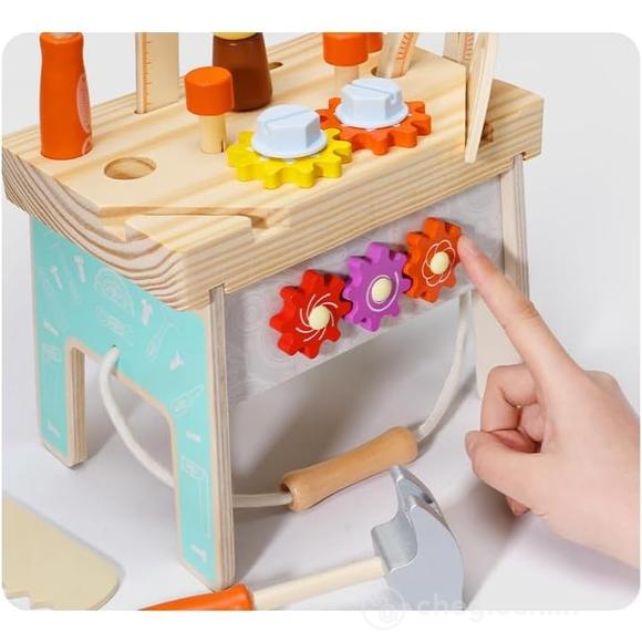 Banco e Valigetta Attrezzi Lavoro In Legno (ODG1090)