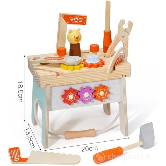 Banco e Valigetta Attrezzi Lavoro In Legno (ODG1090)