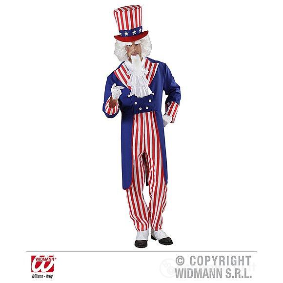 Mr. America (Frac, Camicia Con Jabot, Pantaloni, Cappello) XL