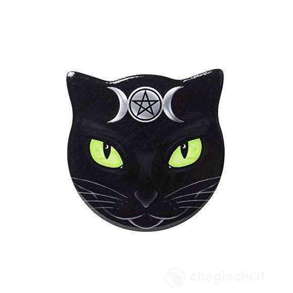 Triple Moon Cat Ceramic Individual Coaster Sottobicchiere