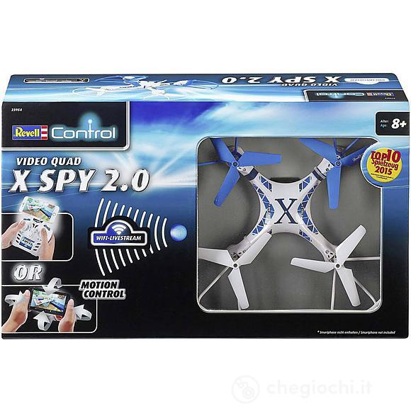 Drone WiFi Quadcopter X Spy 2.0 con telecamera
