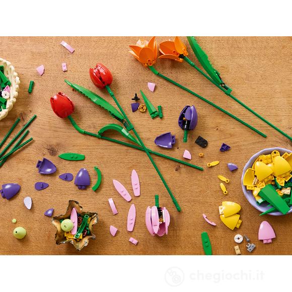 LEGO Botanicals 11501 Bouquet di Tulipani, 14 Fiori Finti da Costruire per Adulti in 5 Colori, Regalo Fai da Te per Donne - Set costruzioni - Lego | Che Giochi