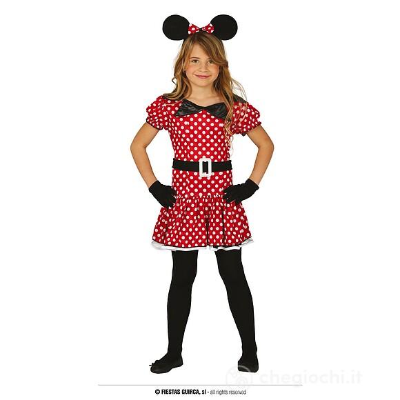 Costume A Pois Topina Topolina Bambina Taglia 3-4 Anni (83180)