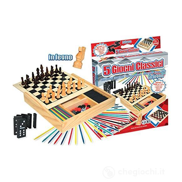 Giochi Di Societa' 5 in 1 Legno