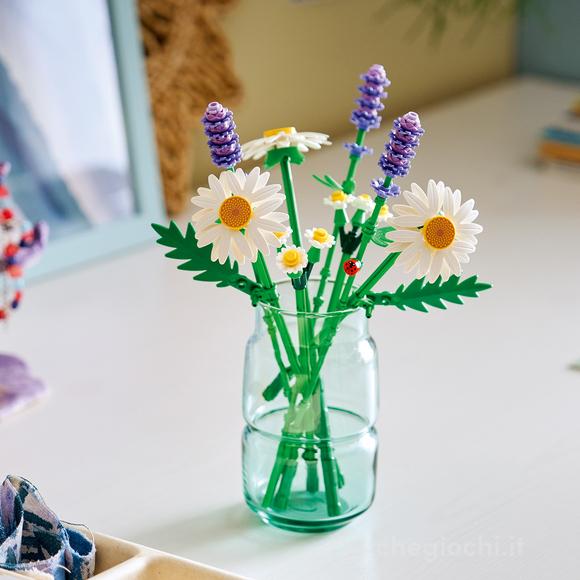 LEGO Botanicals 11508 Margherite, Bouquet di Fiori Artificiali con Margherite Finte, Lavanda, Regalo di Compleanno Bambine 9+