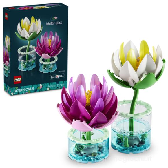LEGO Botanicals 11511 Ninfee, Piante Artificiali con Fiori Finti in 2 Vasi, Decorazione Camera da Letto, Regalo Bambini 9+