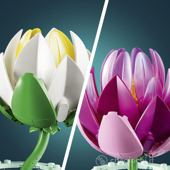 LEGO Botanicals 11511 Ninfee, Piante Artificiali con Fiori Finti in 2 Vasi, Decorazione Camera da Letto, Regalo Bambini 9+