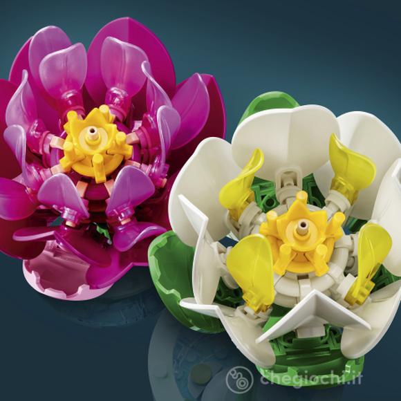 LEGO Botanicals 11511 Ninfee, Piante Artificiali con Fiori Finti in 2 Vasi, Decorazione Camera da Letto, Regalo Bambini 9+