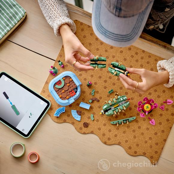 LEGO Botanicals 11509 Cactus in Fiore, Pianta Artificiale in Vaso con 2 Cactus e Fiori Finti, Idea Regalo per Bambine da 9+