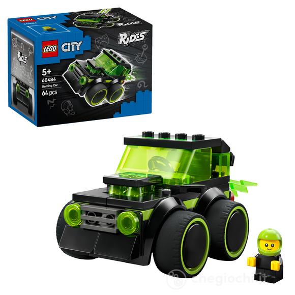 LEGO City 60484 Veicoli – Auto da Corsa da Gioco, Mini Macchina Giocattolo con Minifigure Junior, Regalo per Bambini da 5+