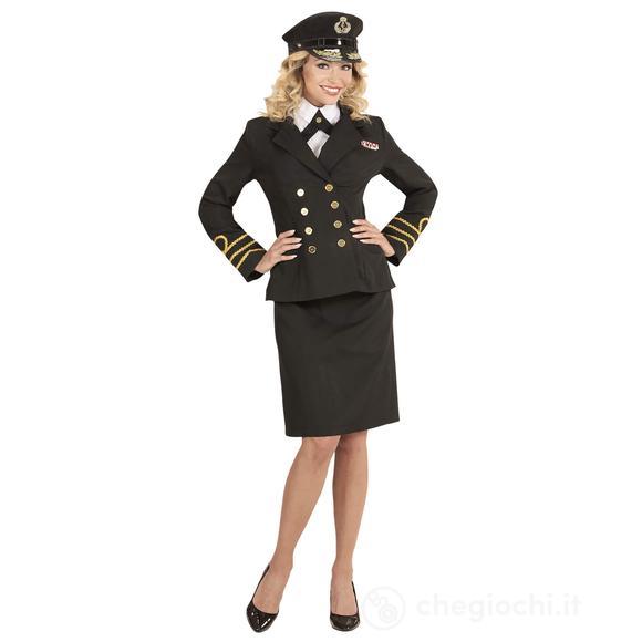 Ufficiale Di Marina (Giacca, Camicia Finta Con Cravatta, Gonna, Cappello) S