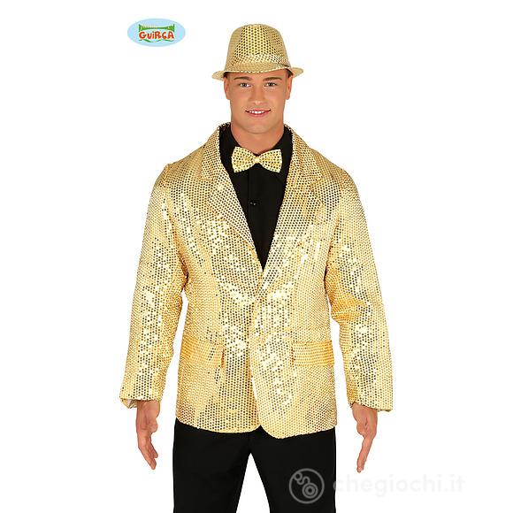 Giacca Oro Uomo Con Paillettes Taglia L (88196)