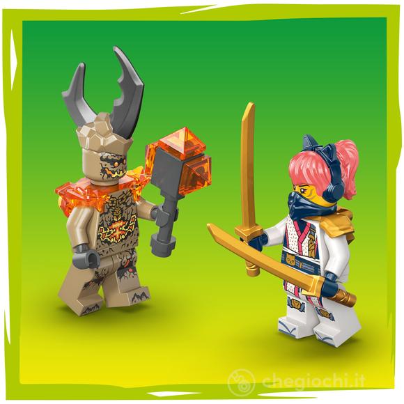 LEGO NINJAGO 71851 Battle Pack Mech Drago di Kai, Action Figure Giocattolo con 3 Minifigure, Regalo per Bambini da 6+ Anni