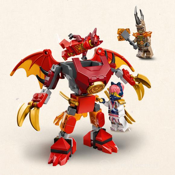 LEGO NINJAGO 71851 Battle Pack Mech Drago di Kai, Action Figure Giocattolo con 3 Minifigure, Regalo per Bambini da 6+ Anni
