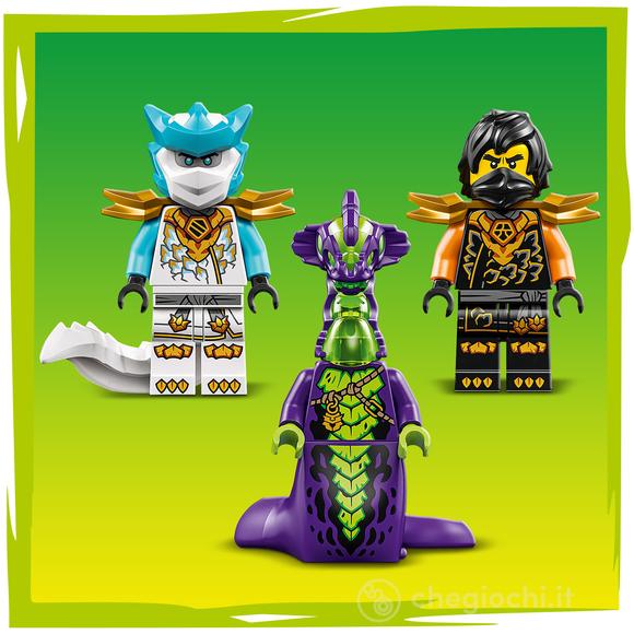 LEGO NINJAGO 71854 Mech della Missione di Cole e Drago Zane, Action Figure Giocattolo con 3 Minifigure, Regalo per Bambini 7+