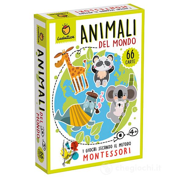Animali del mondo. Carte Montessori. Giochi di carte (81998)