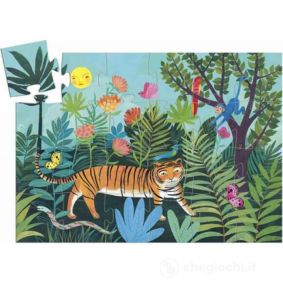 The tiger's walk - 24pcs - Puzzle - Silhouette puzzles (DJ07201)