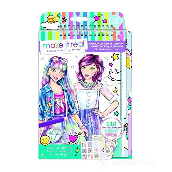 Make It Real: Blocco Da Disegno Stilista: Fashion Design Sogno Digitale