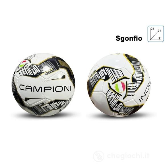 Pallone Cuoio Calcio Bianconero (sgonfio)