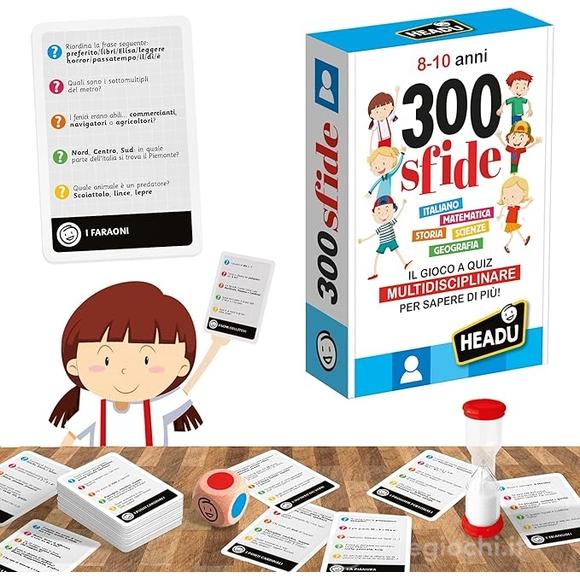 300 Sfide 8-10 Anni  - Il Gioco A Quiz Multidisciplinare Per Sapere Di Più! (IT62043)