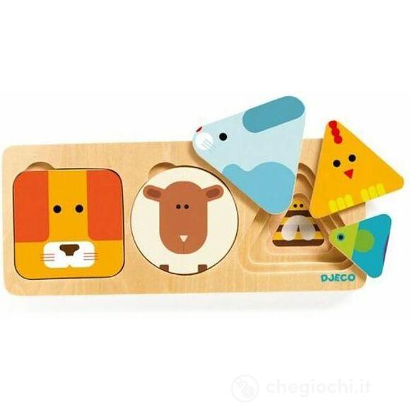 AnimaBasic (DJ06206) Puzzle in Legno 3 Livelli