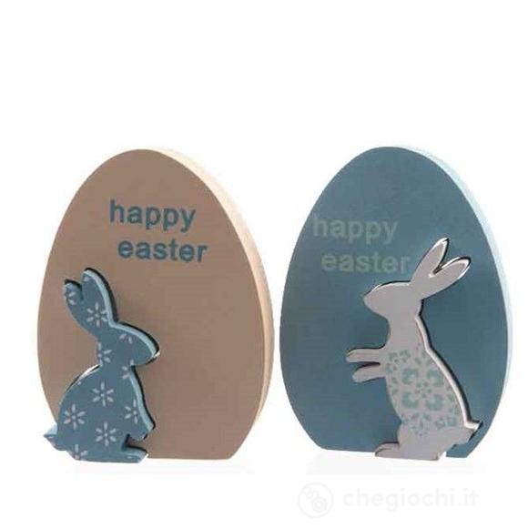 Decorazione Coniglio Happy Easter 10 cm Ass.to (862774)