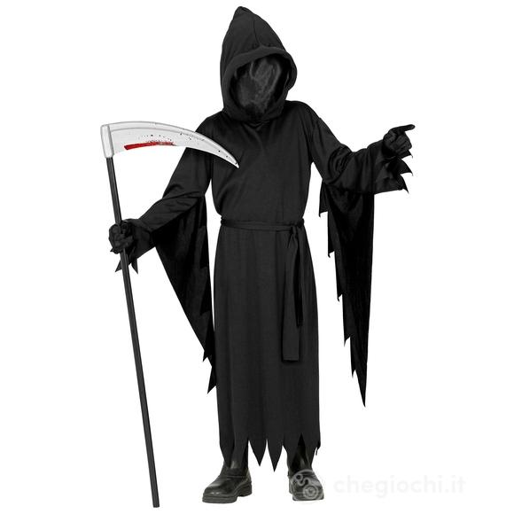 Costume Reaper (Tunica Con Cappuccio Maschera Senza Volto, Cintura) (140 cm / 8-10 Years) (52207)