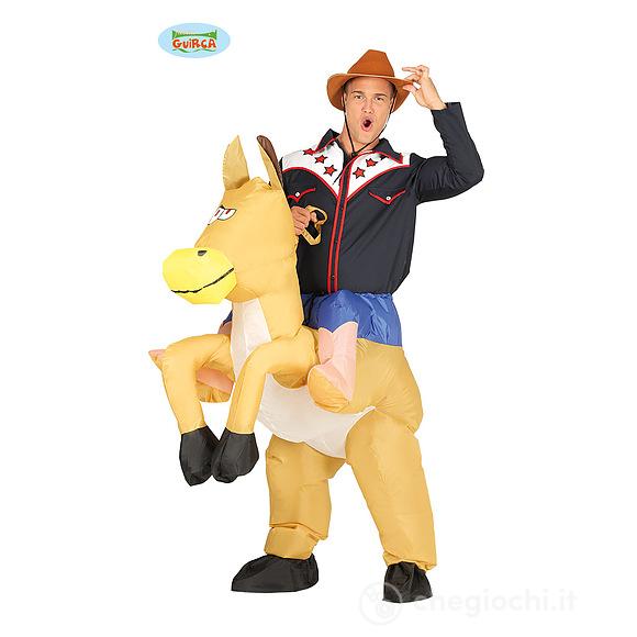 Costume Let Me Go Cavallo Cowboy Gonfiabile Uomo Donna Taglia L (88208)