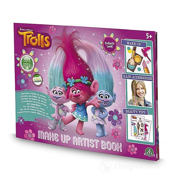 Trolls Make Up Artist Book, Set Trucchi con Ombretti e Lucidalabbra (TRL07000)