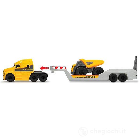 Camion Dickie Volvo con 2 mezzi (3725005)