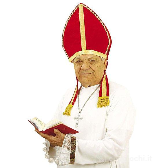 Cappello Mitra Papa in velluto