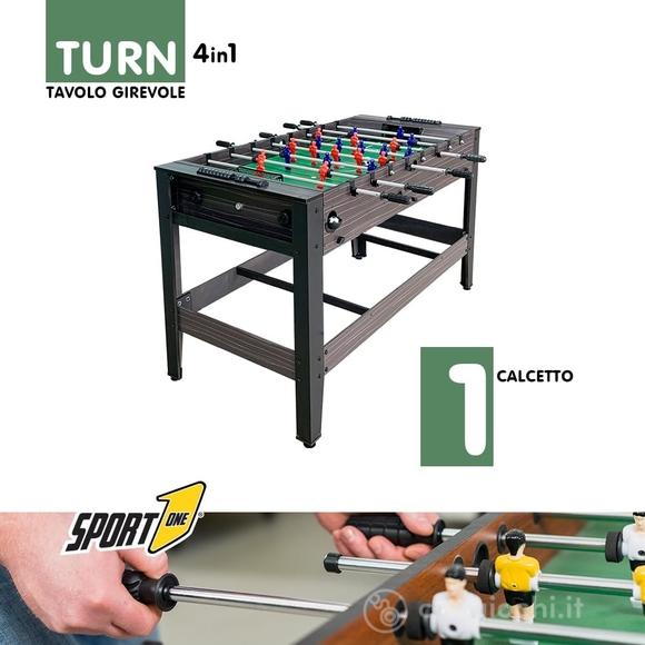 Calcetto 4in1 Turn4vs4 - calcio balilla, ping pong, hockey e biliardo (706200096)