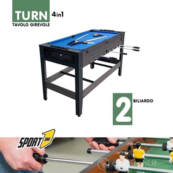 Calcetto 4in1 Turn4vs4 - calcio balilla, ping pong, hockey e biliardo (706200096)