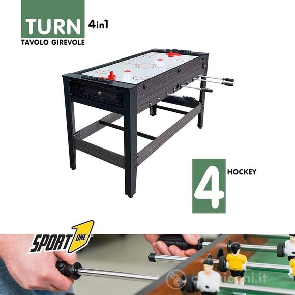 Calcetto 4in1 Turn4vs4 - calcio balilla, ping pong, hockey e biliardo (706200096)