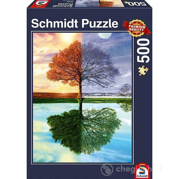 Puzzle - Albero Di Stagione - 500 Pezzi