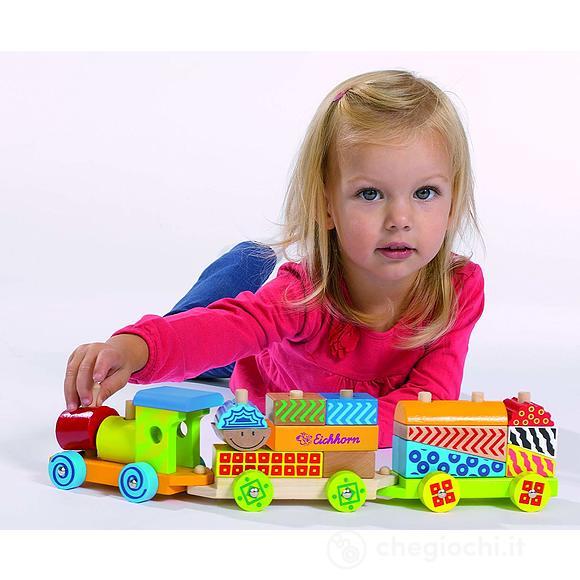 Trenino colorato 41 cm in legno (100002223)