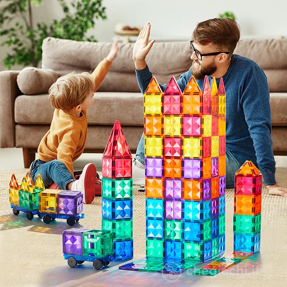 Blocchi Plastici Trasparenti Calamitati 100 Pezzi (MD1223)