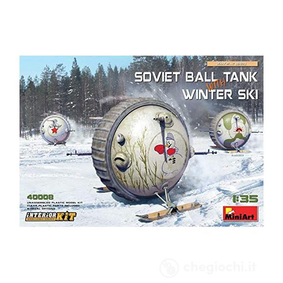 1/35 Soviet Ball Tank with Winter Ski. Interior Kit (MA40008)