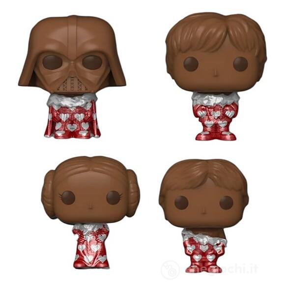 Funko Pop Valentines - Star Wars 4 pack Pocket chocolate