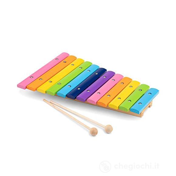 Xilofono (12 Barre) Legno - Multicolore