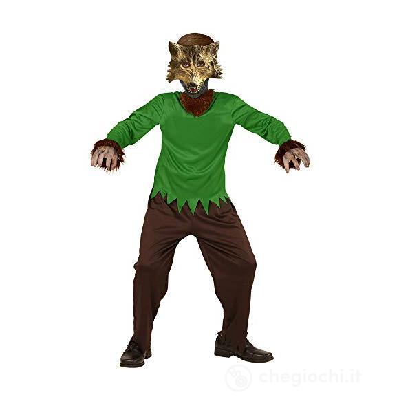 Uomo Lupo (Casacca, Pantaloni, Maschera) (158 Cm / 11-13 Years)