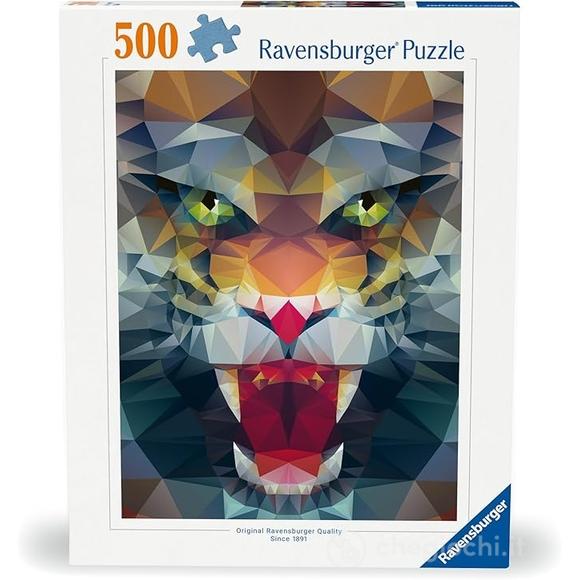 Ruggito del leone in poligoni - Puzzle 500 pezzi (12000239)