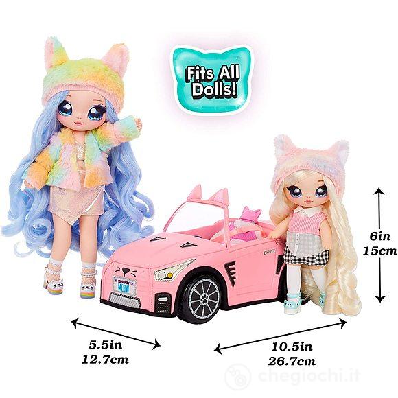 Na! Na! Na! Surprise Macchina Decappottabile di Peluche Per Bambole, Colore Rosa