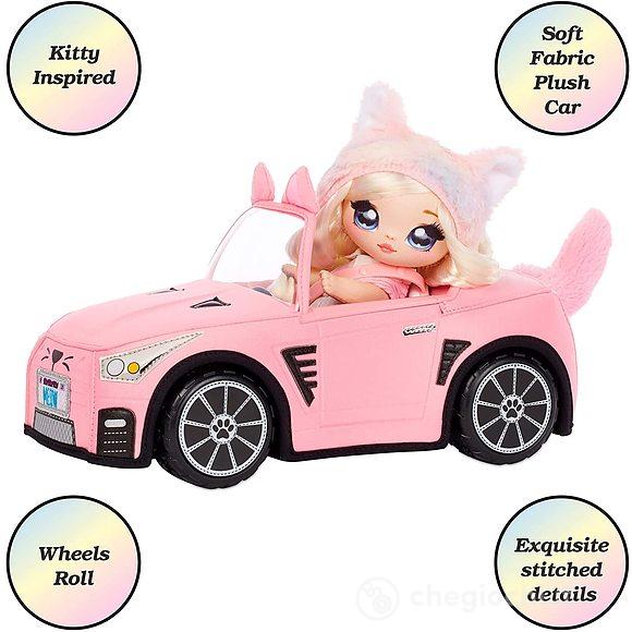 Na! Na! Na! Surprise Macchina Decappottabile di Peluche Per Bambole, Colore Rosa
